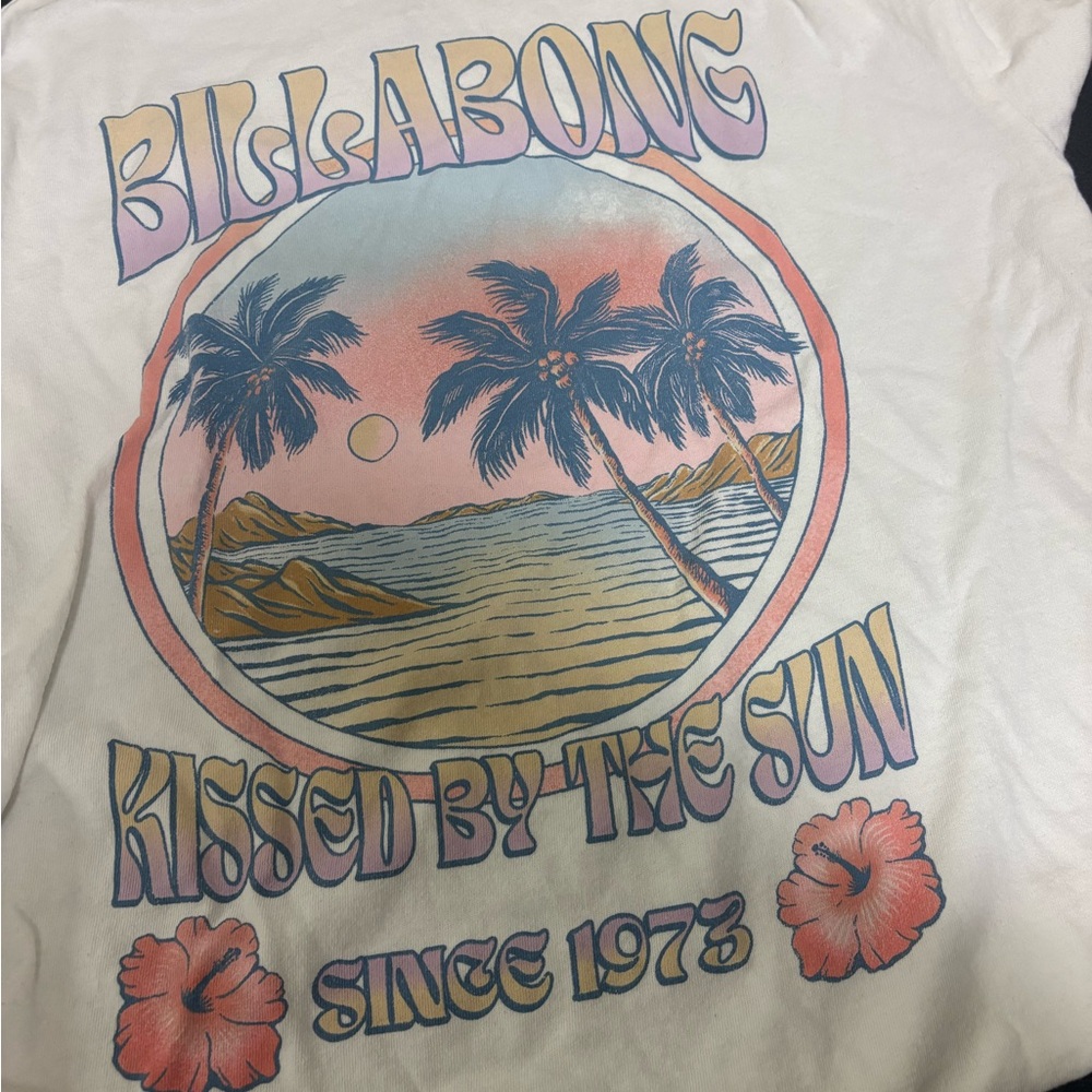 Billabong White Tee with Graphic Design